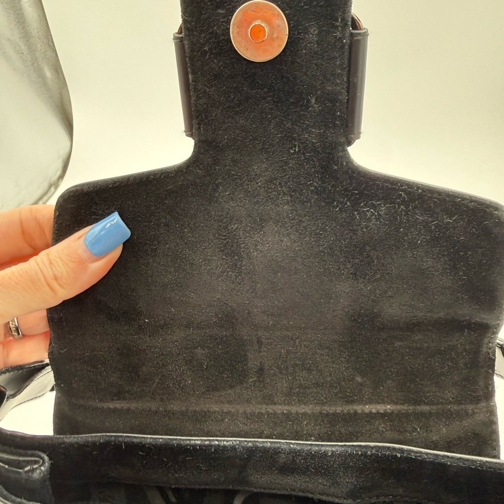 FLAWED Salvatore Ferragamo Black Shoulder Bag - Picture 8 of 15